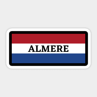 Almere City in Netherlands Flag Sticker